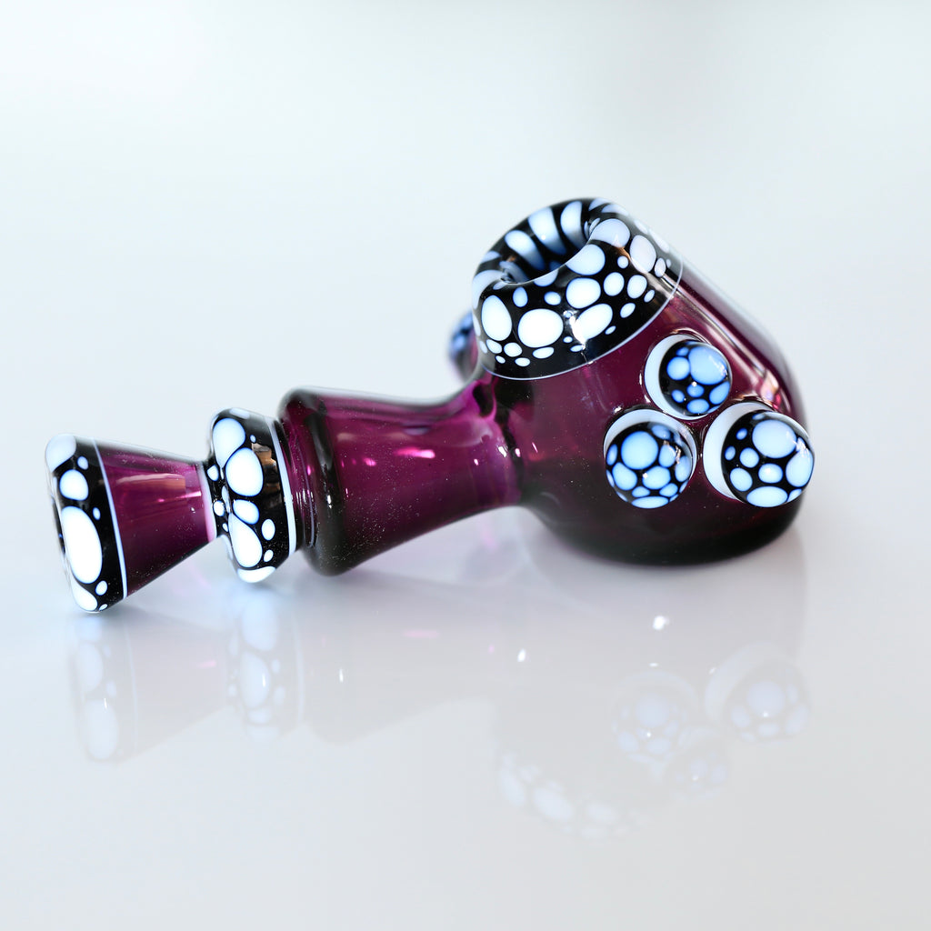 @rycraftedglas -  B/W Dotwork Hammer