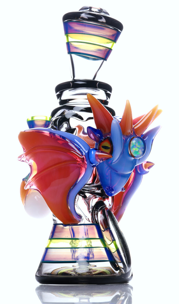 @rycraftedglass x @mikeluna  - Dragon Recycler- Nuetronium