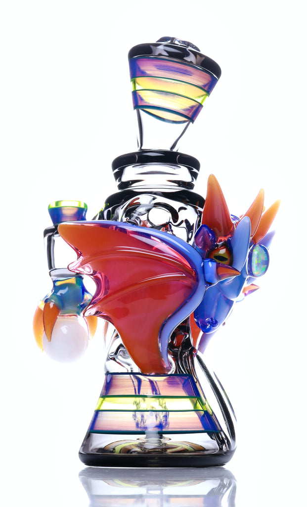 @rycraftedglass x @mikeluna  - Dragon Recycler- Nuetronium