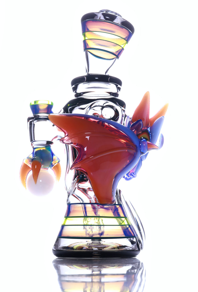 @rycraftedglass x @mikeluna  - Dragon Recycler- Nuetronium