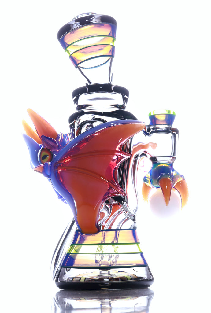 @rycraftedglass x @mikeluna  - Dragon Recycler- Nuetronium