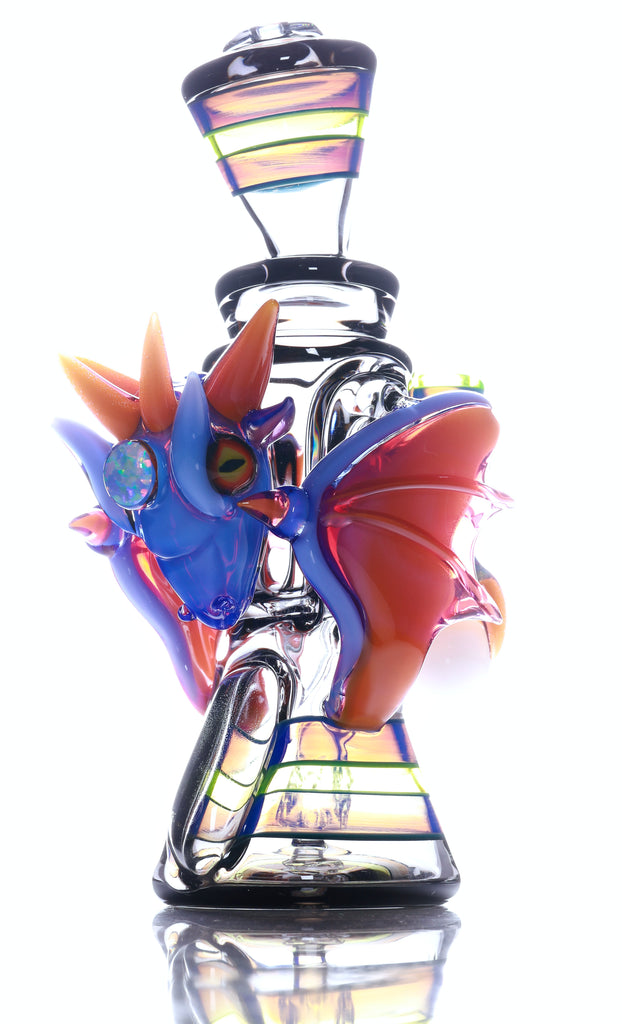 @rycraftedglass x @mikeluna  - Dragon Recycler- Nuetronium