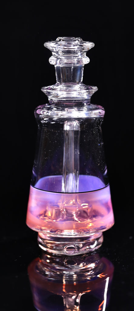 Baby Gorilla Glass- Clear Karmaline Accent Puffco Peak Top