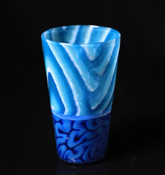 Algae- Blue Juice Glass Pint