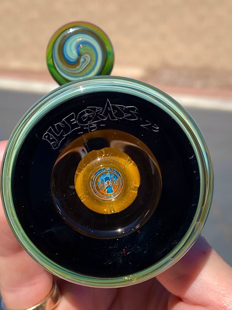 BlueGrass Glass- wigwag  Lamp