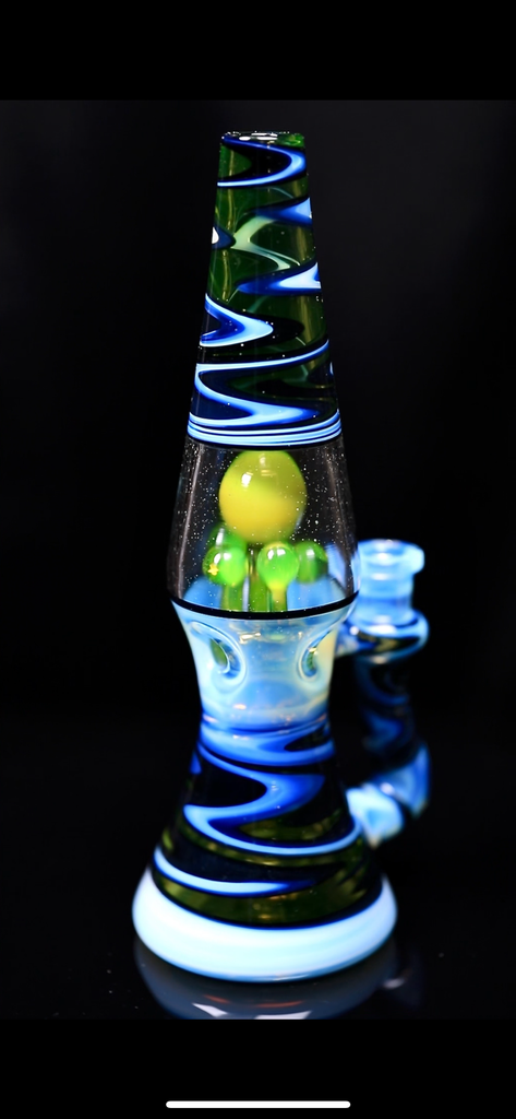 BlueGrass Glass- Revamped wigwag  Lamp