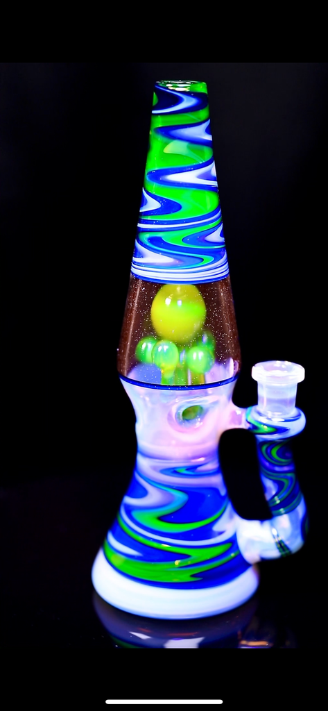 BlueGrass Glass- Revamped wigwag  Lamp