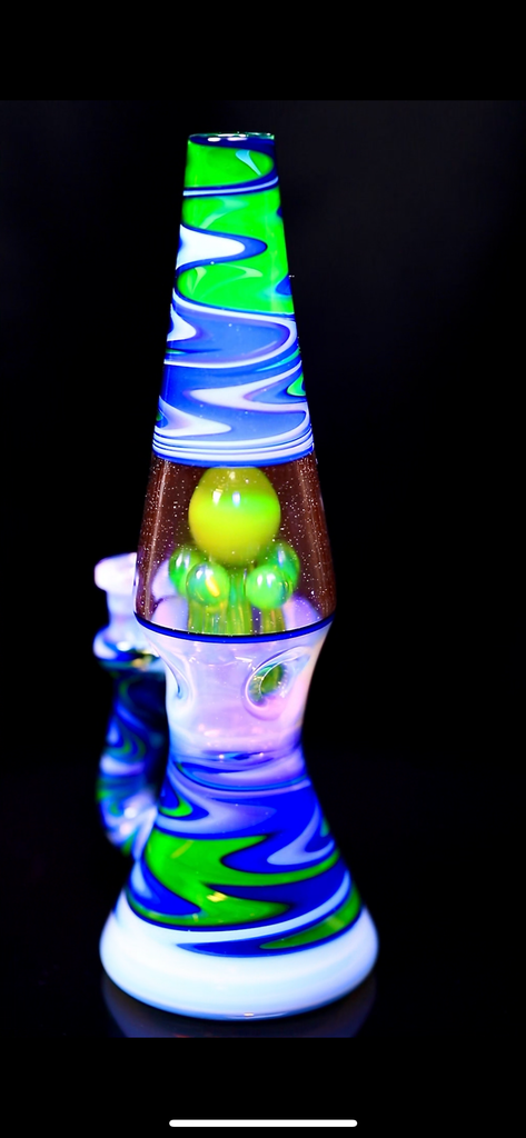 BlueGrass Glass- Revamped wigwag  Lamp