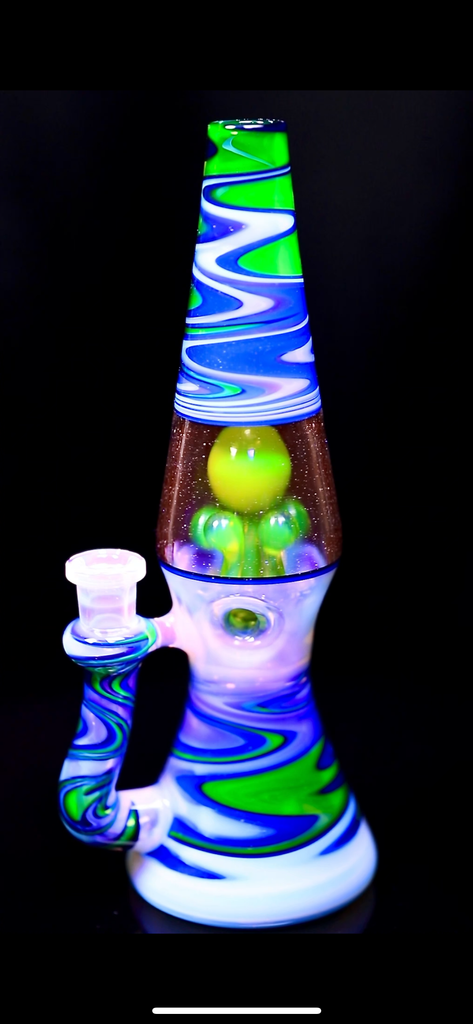 BlueGrass Glass- Revamped wigwag  Lamp