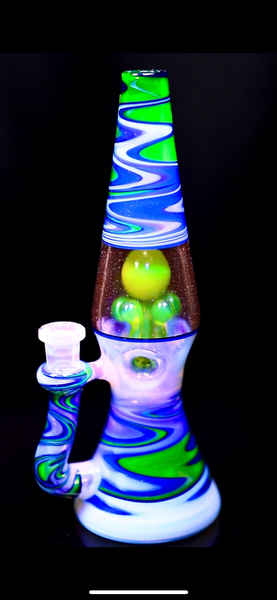 BlueGrass Glass- Revamped wigwag  Lamp