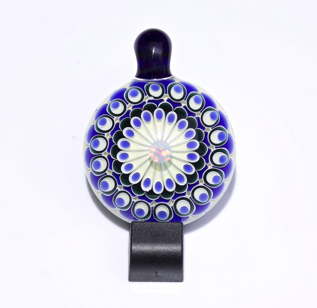 Olour Mandala Pendant Blue w/opal