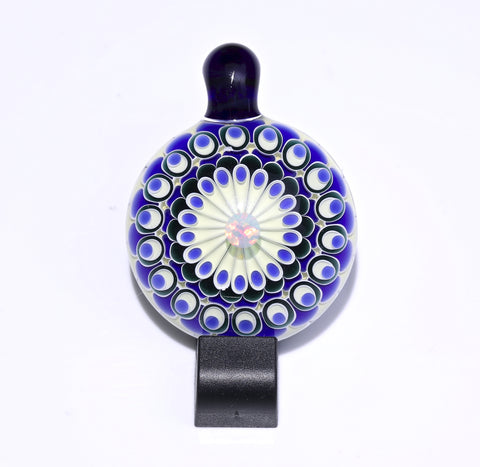 Olour Mandala Pendant Blue w/opal