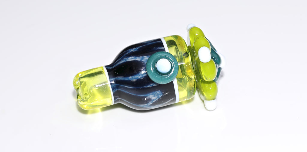 Pinky Blue Spruce Jaguar recycler w/ Pendant & Carb Cap