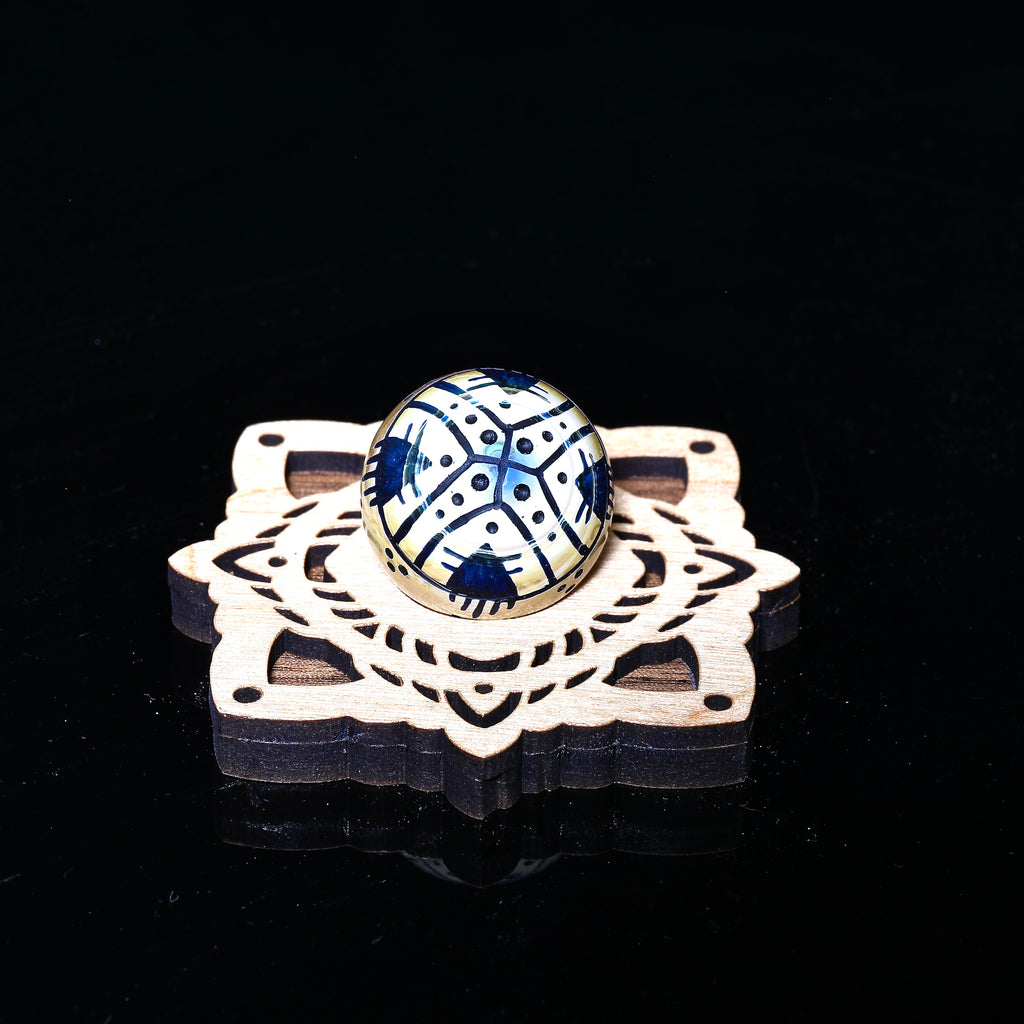 Cory Clark- Gold Carving Spinner Marbles