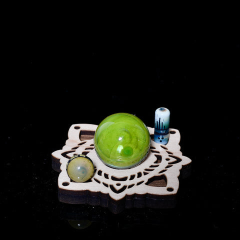 Cory Clark- Green Carving slurper sets