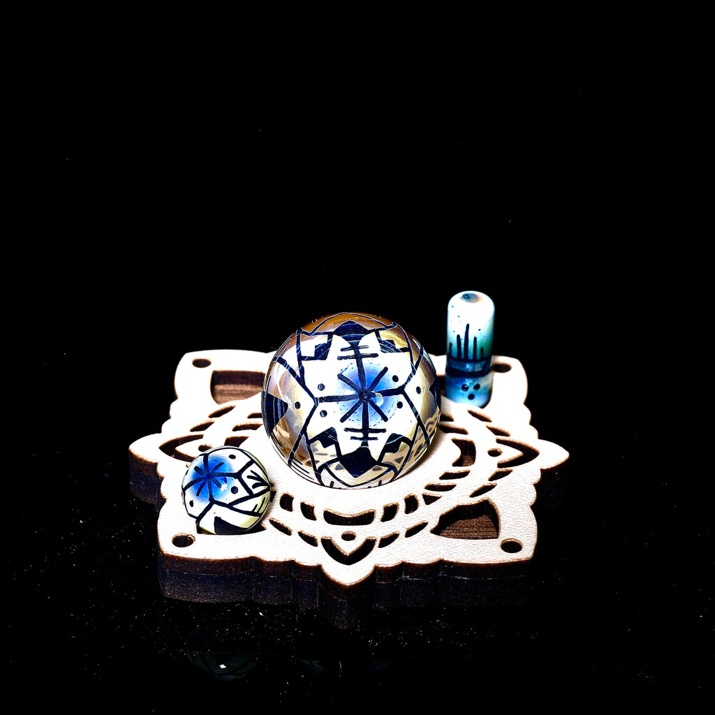 Cory Clark- Green Carving slurper sets