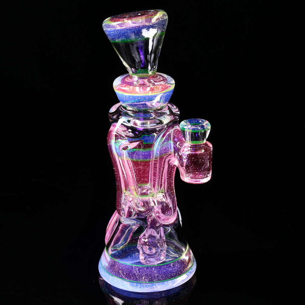 @rycraftedglass - Full Size Recycler- Full UV Lucy/Blue V