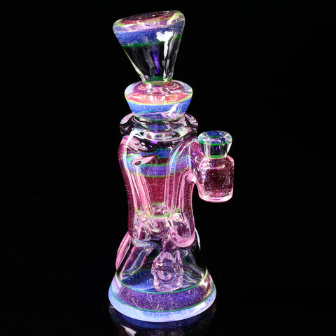 @rycraftedglass - Full Size Recycler- Full UV Lucy/Blue V