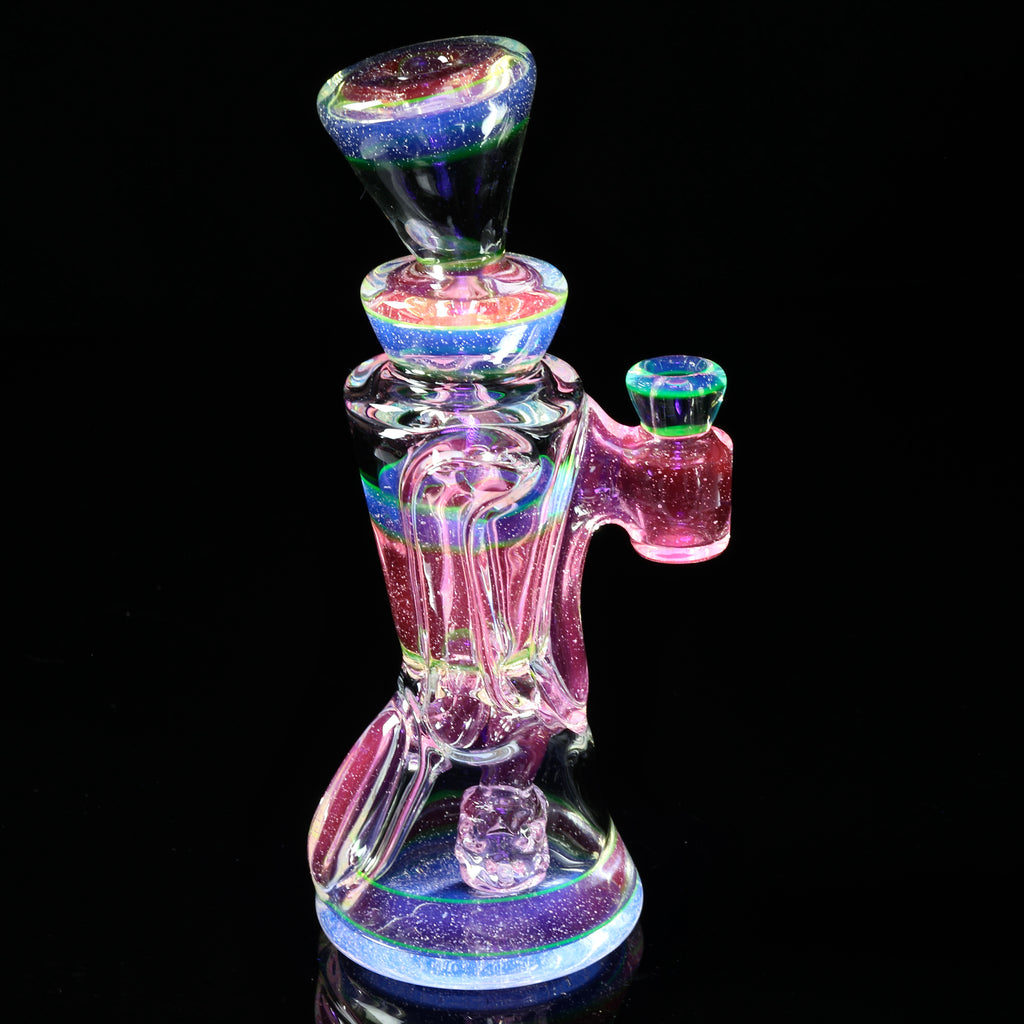@rycraftedglass - Full Size Recycler- Full UV Lucy/Blue V