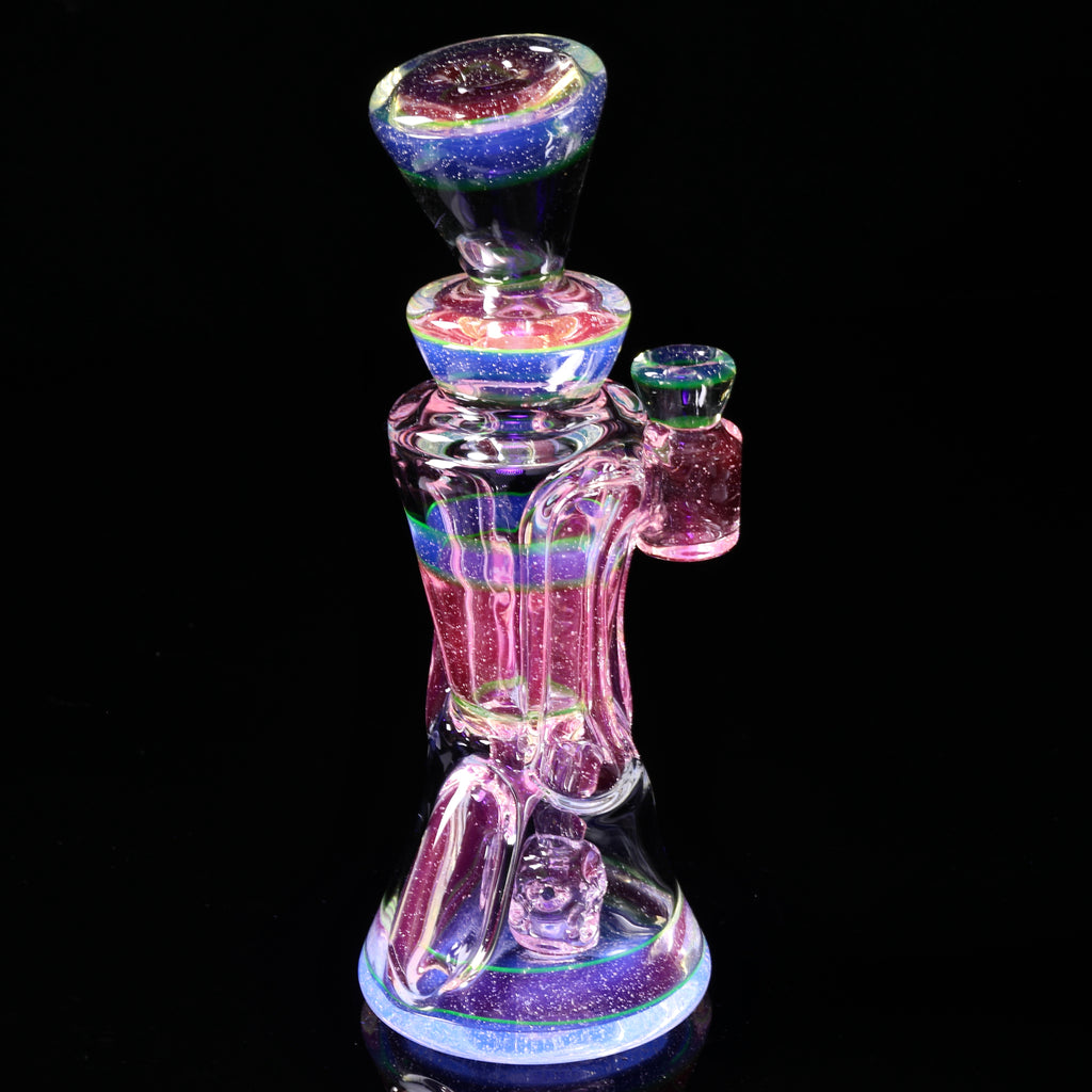 @rycraftedglass - Full Size Recycler- Full UV Lucy/Blue V