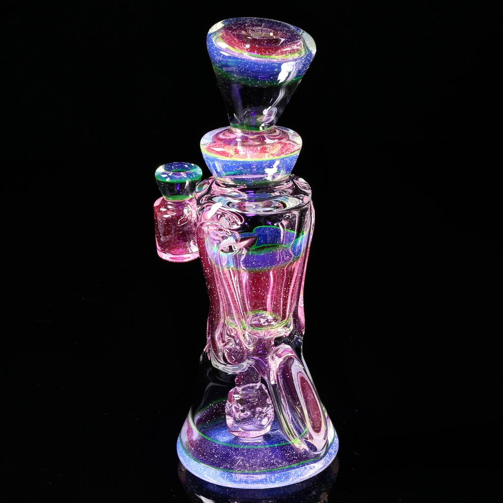 @rycraftedglass - Full Size Recycler- Full UV Lucy/Blue V