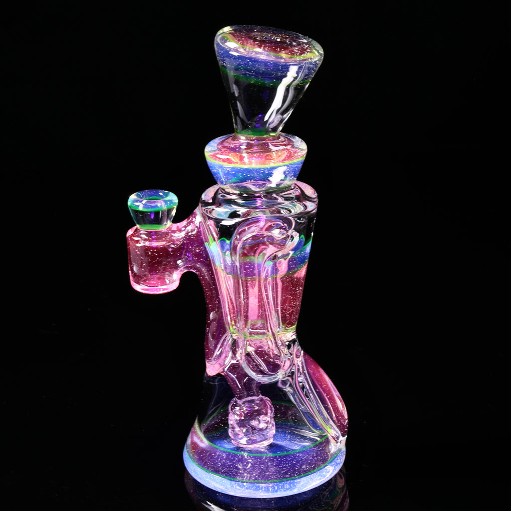 @rycraftedglass - Full Size Recycler- Full UV Lucy/Blue V