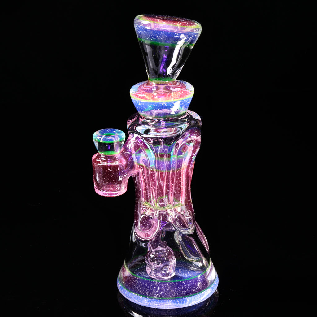 @rycraftedglass - Full Size Recycler- Full UV Lucy/Blue V