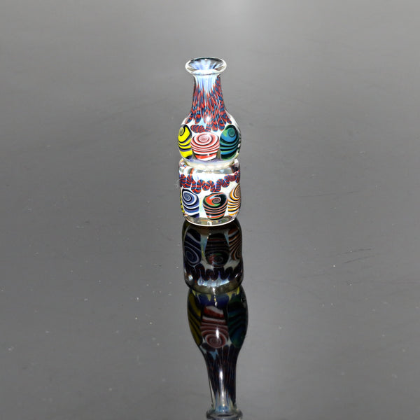 Hermit Glass Thumbprint Bubble Cap & Stand