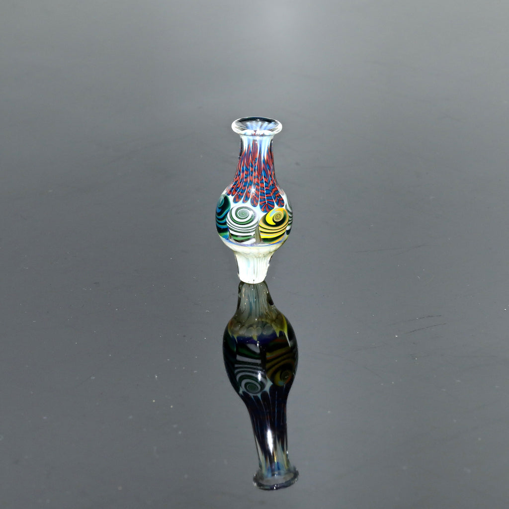 Hermit Glass Thumbprint Bubble Cap & Stand
