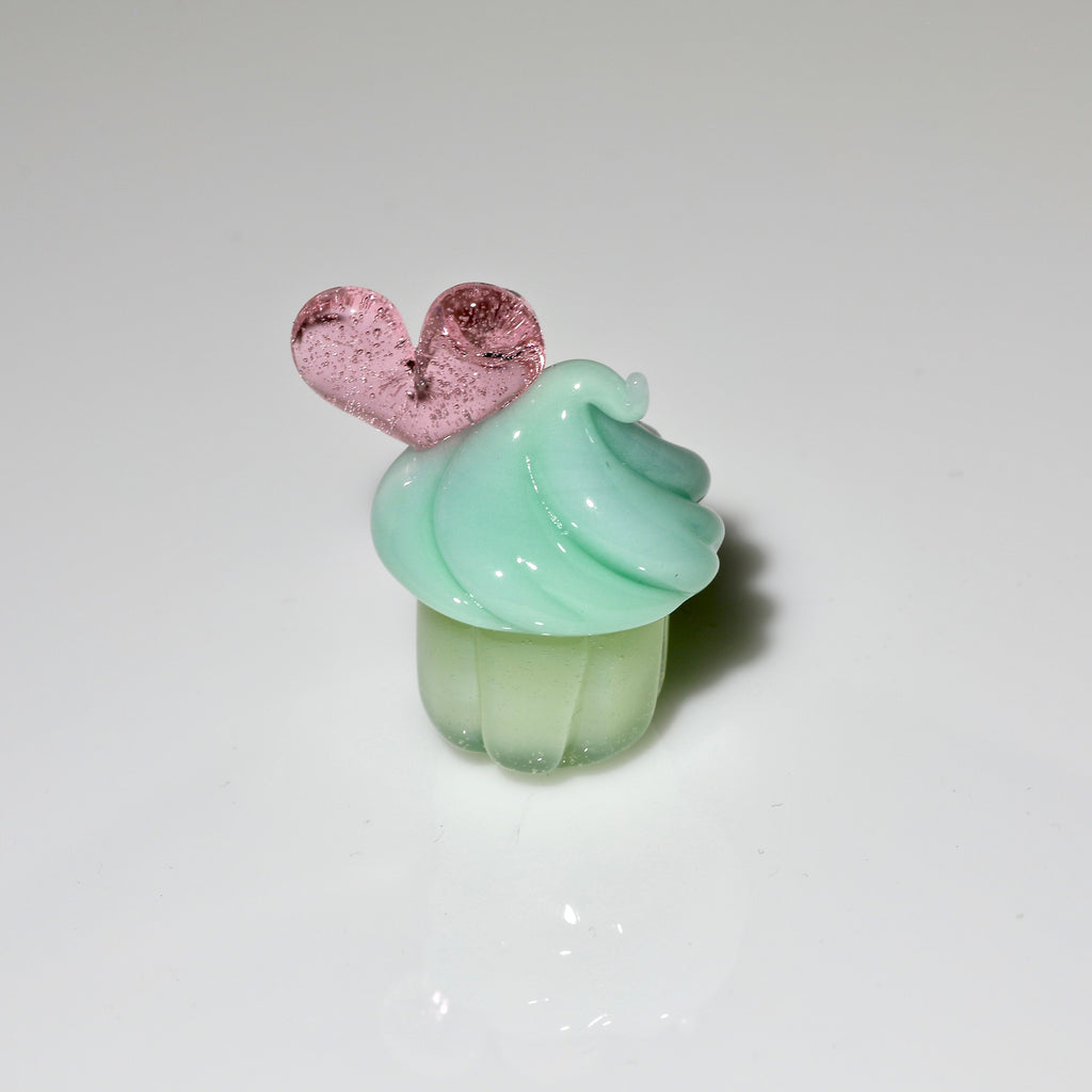 Bambi Glass Mint & UV Cupcake pendant