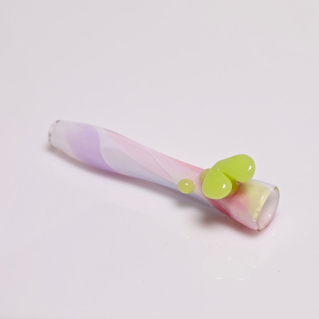 Bambi Glass  Double Dosa Heart and Cotton Candy UV Chillum