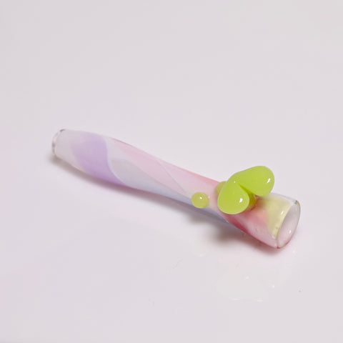 Bambi Glass  Double Dosa Heart and Cotton Candy UV Chillum