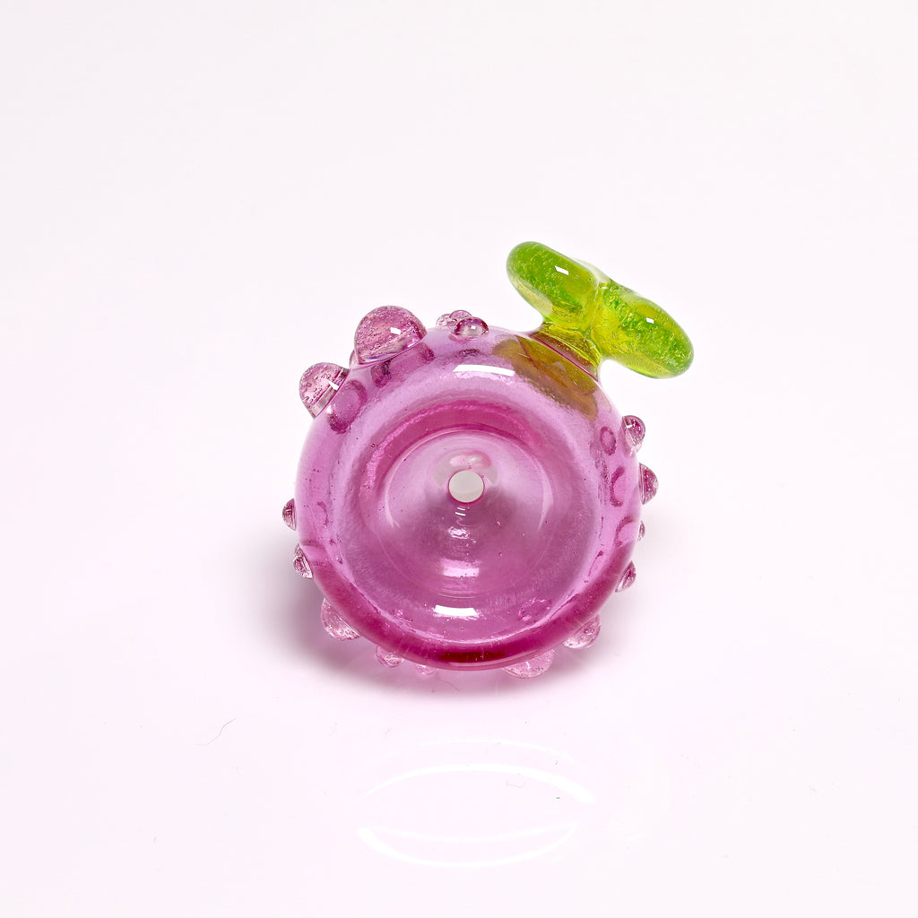 Bambi Glass 14mm Crippy Heart and Telemagenta Slide