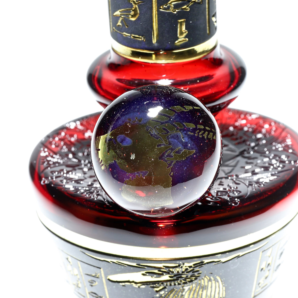 Red Goat Pipe "Ram of Mendes" / Pomagranate Marble Rig