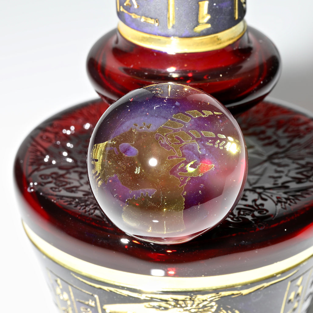 Red Goat Pipe "Ram of Mendes" / Pomagranate Marble Rig