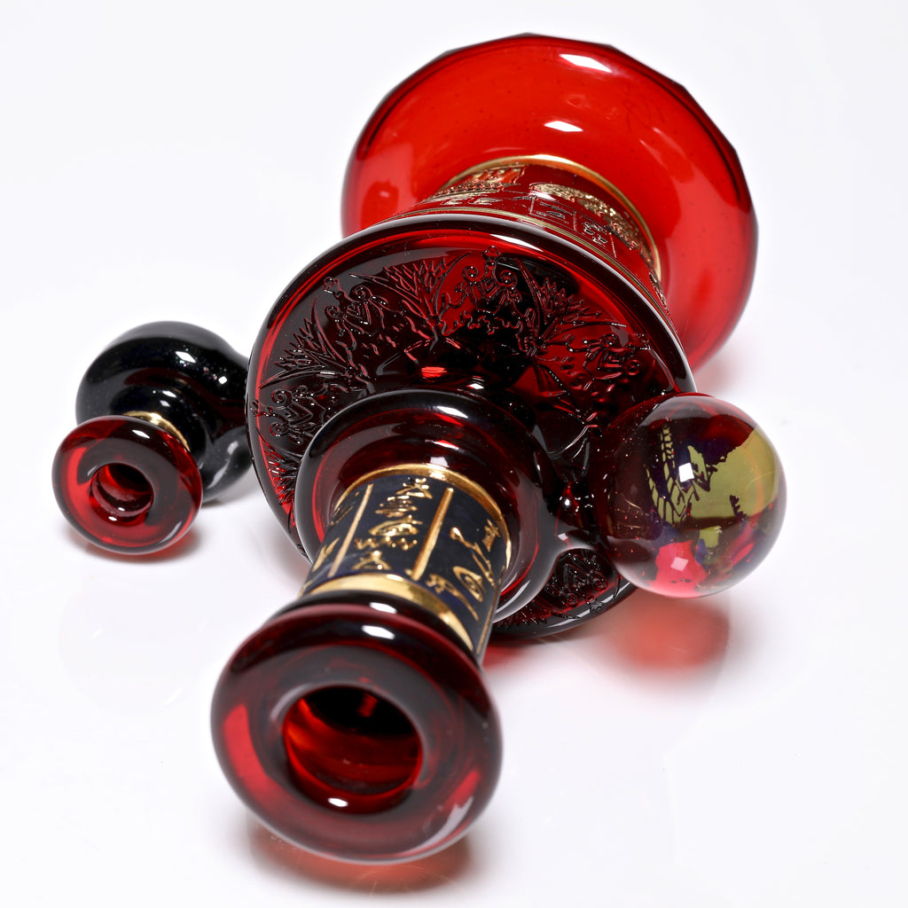 Red Goat Pipe "Ram of Mendes" / Pomagranate Marble Rig