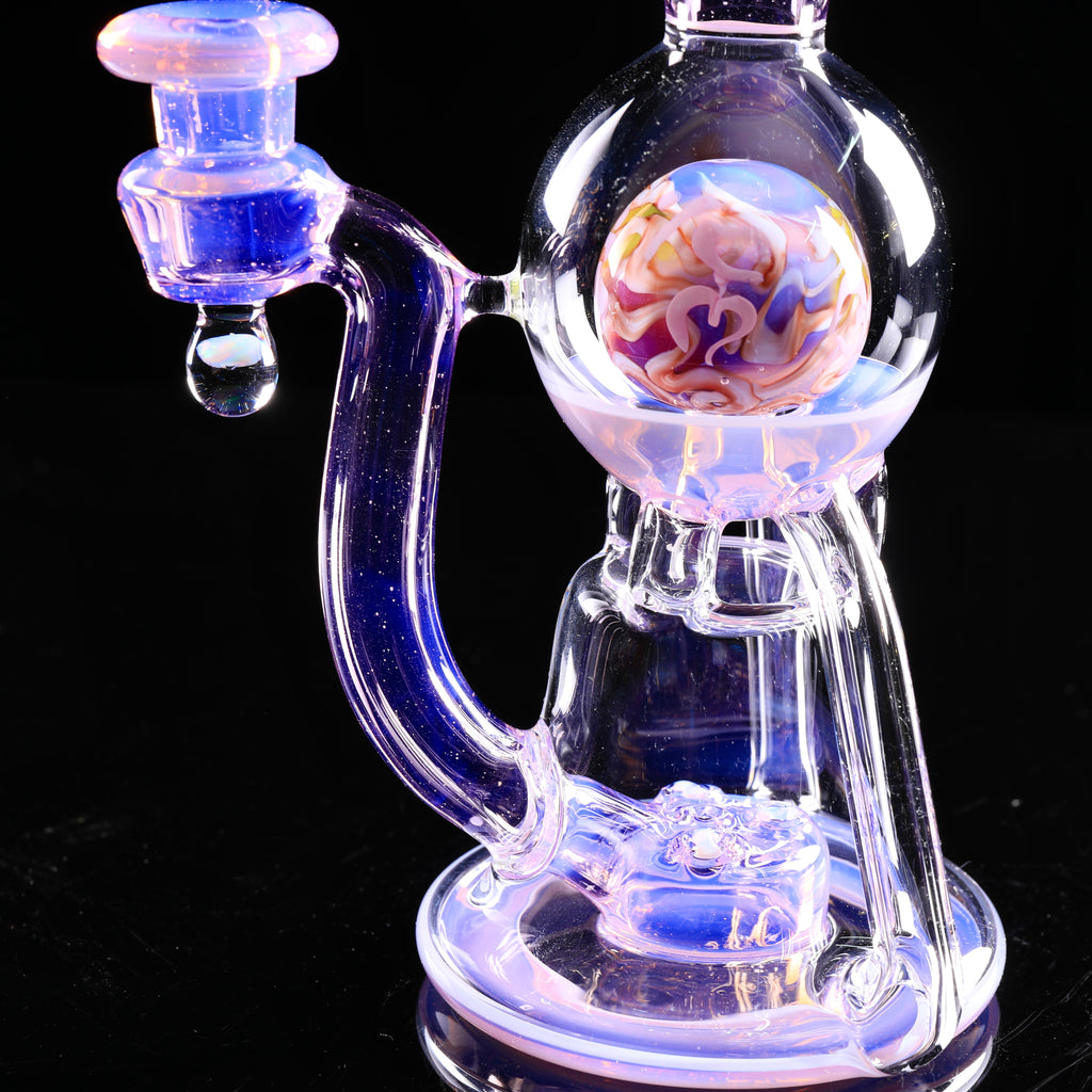 OM Glass-💦 Vasuki Recycler Rose Quartz