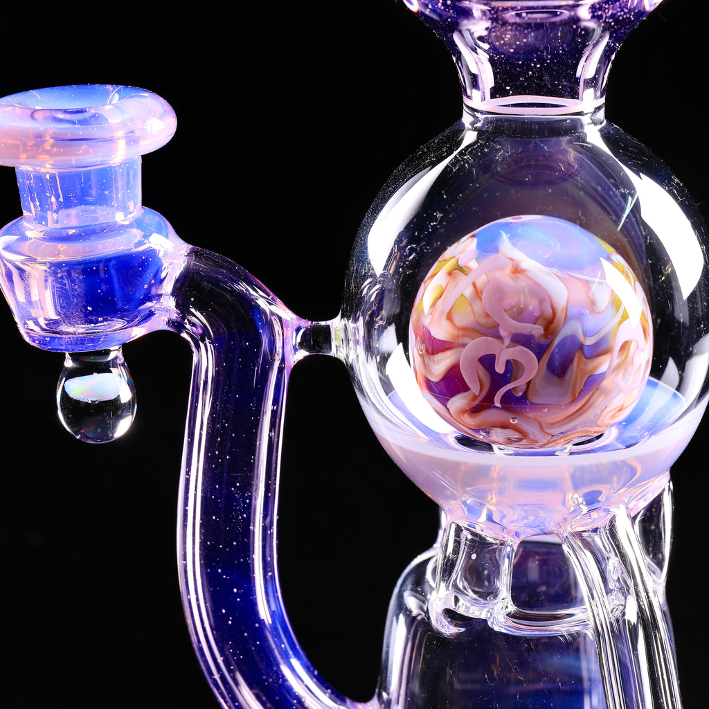 OM Glass-💦 Vasuki Recycler Rose Quartz