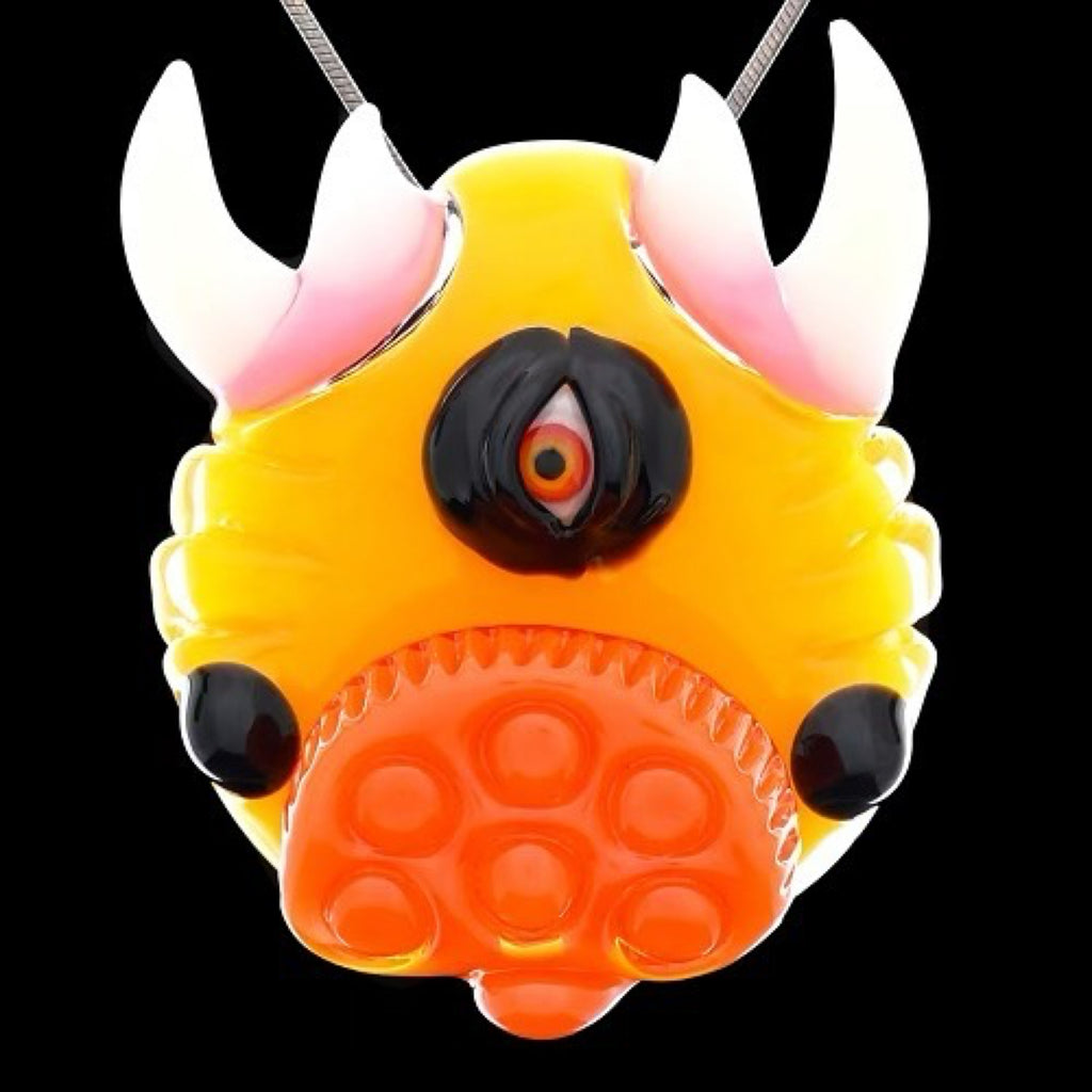 Ryno x Salt Yellow, Orange Crayon Pendant