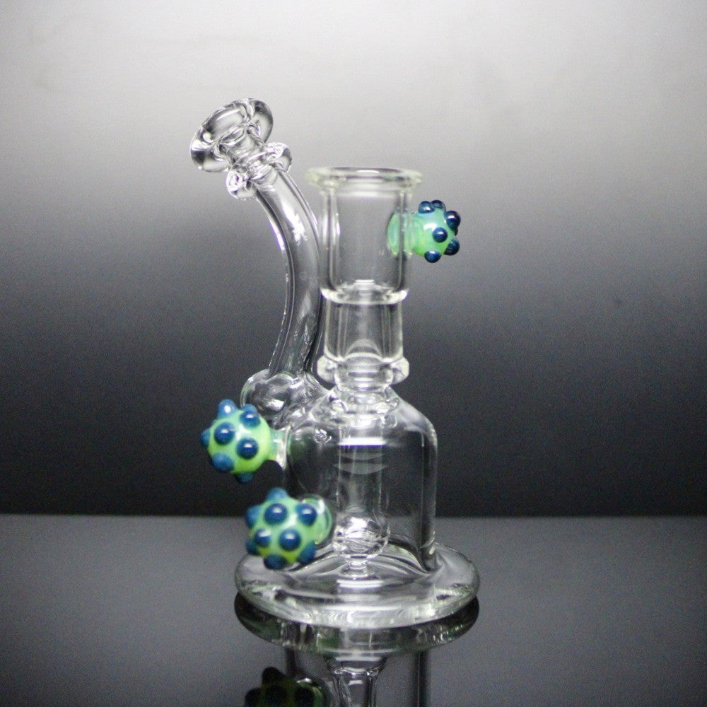 Short Green with blue spores