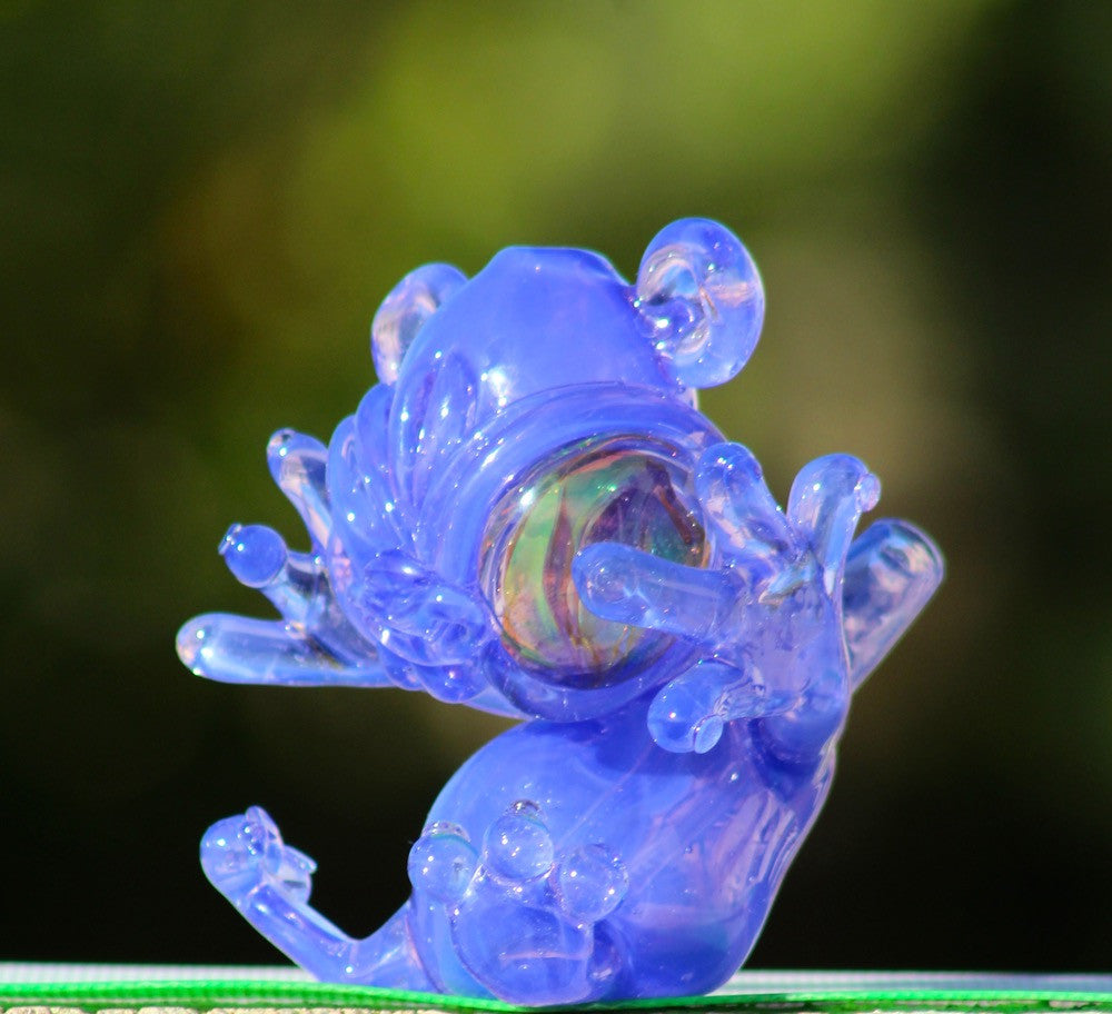 Purple lollipop over Blue Cheese Cosmonaut monster