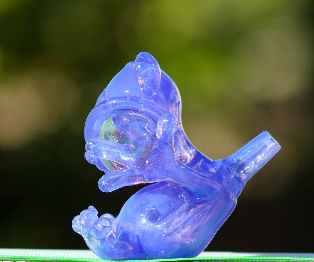 Purple lollipop over Blue Cheese Cosmonaut monster