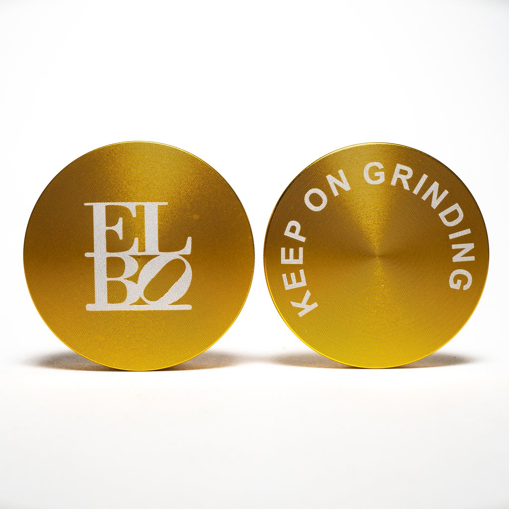 Elbo - Gold 70mm & 55mm Luxury 4 Piece Grinder - Stainless v2