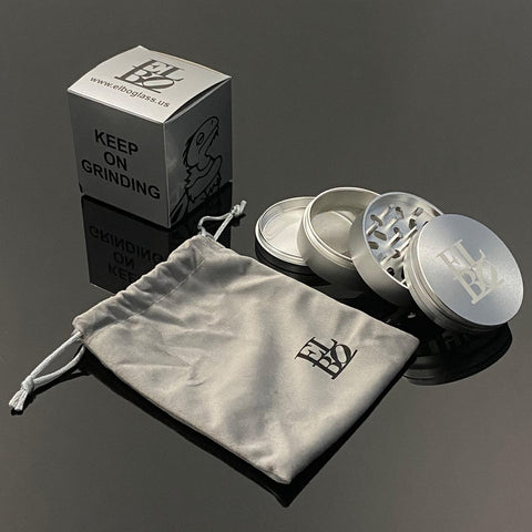 Elbo - Silver 70mm & 55mm  Luxury 4 Piece Grinder - Stainless