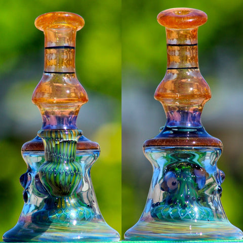 Frogs on Pineapple Perc Banger Hanger