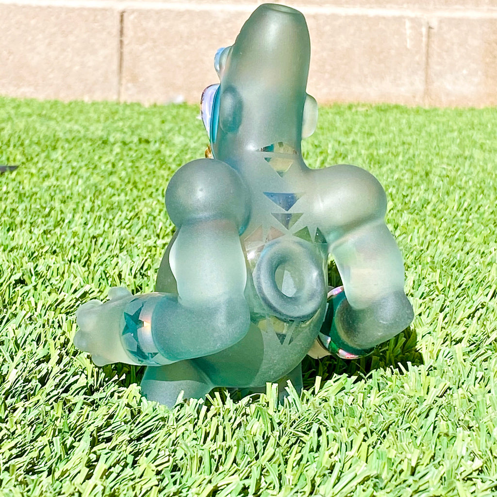 “Hide the Six Star” Sandblasted Trilla Gorilla Rig [Standing] with Gold Grills