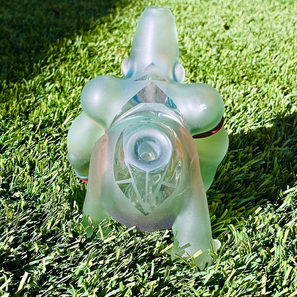 “Overcome Fear” Sandblasted Trilla Gorilla Rig [on all fours] with Gold Grills