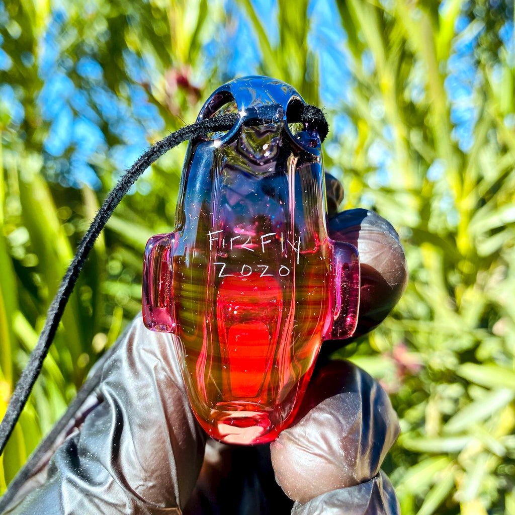 Trilla Gorilla Pendant with Gold Grills Gold Ruby