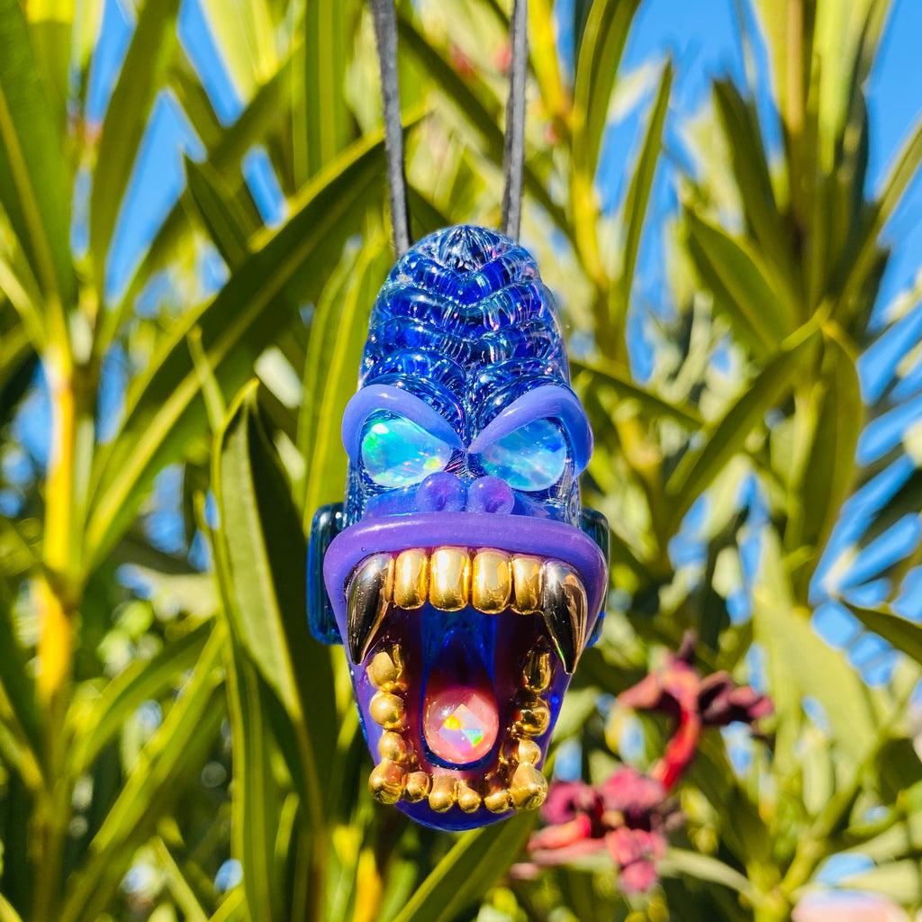 Trilla Gorilla Pendant with Gold Grills Opal eater