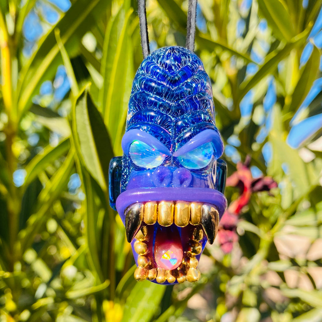 Trilla Gorilla Pendant with Gold Grills Opal eater